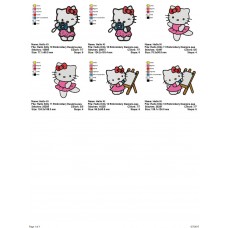Package 3 Hello Kitty 04 Embroidery Designs